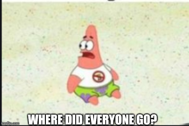 Spire, MOC, jaiden_faith, blue fox kid, etc. Who are they now? | WHERE DID EVERYONE GO? | image tagged in alone patrick | made w/ Imgflip meme maker