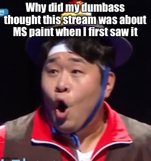 Call me Shiyu now | Why did my dumbass thought this stream was about MS paint when I first saw it | image tagged in pogging seyoon higher quality | made w/ Imgflip meme maker
