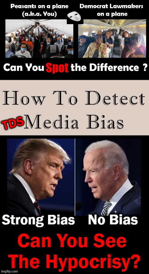 Biased Media Don't Report THE TRUTH Or CALL OUT Democrats for "Rules For Thee But Not for Me" | Spot; TDS | image tagged in political meme,biased media,hypocritical,hypocrisy,unbalanced behavior | made w/ Imgflip meme maker