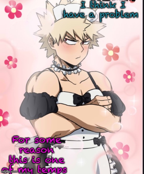 Help | I think I have a problem; For some reason this is one of my temps | image tagged in maid bokuhoe | made w/ Imgflip meme maker