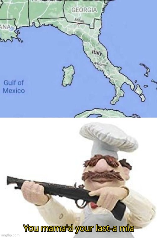 Who lives in Miami, Italy? | image tagged in you mama'd your last-a mia,memes,cursed image,florida,italy,funny | made w/ Imgflip meme maker