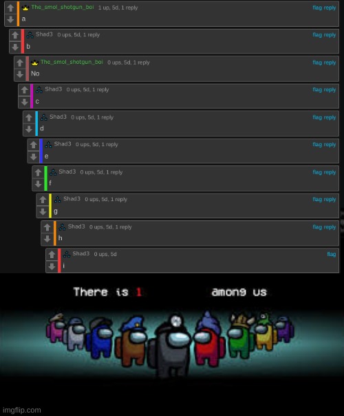Sussy Baka | image tagged in there is 1 blank among us | made w/ Imgflip meme maker