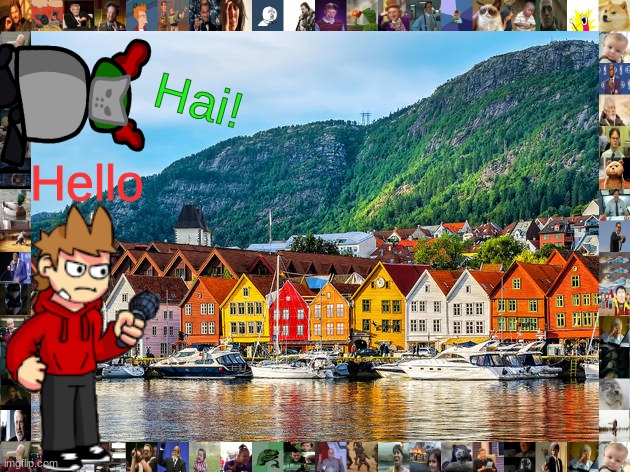 Did it | Hai! Hello | image tagged in norway,tiky,tord | made w/ Imgflip meme maker