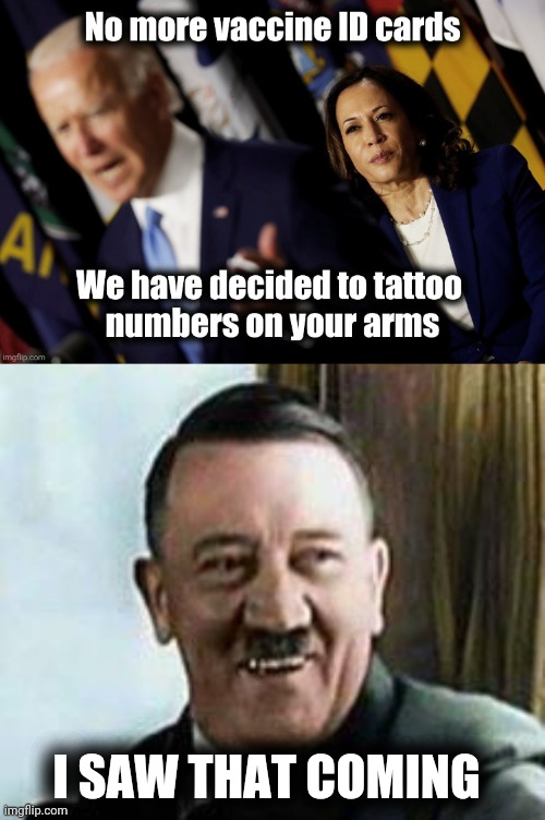 Another Goosestep toward Fascism | I SAW THAT COMING | image tagged in hitler laughing,nazi,4th reich,politicians suck,arrogant rich man | made w/ Imgflip meme maker