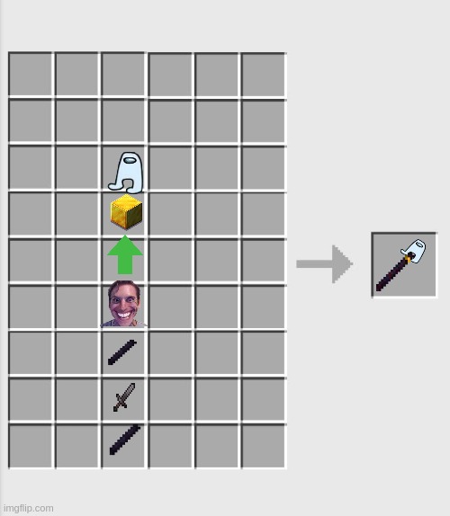 how to make the sus wand | image tagged in mega crafting | made w/ Imgflip meme maker