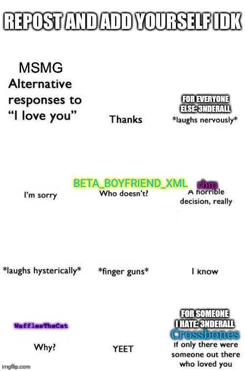 FOR EVERYONE ELSE: 3NDERALL; FOR SOMEONE I HATE: 3NDERALL | made w/ Imgflip meme maker