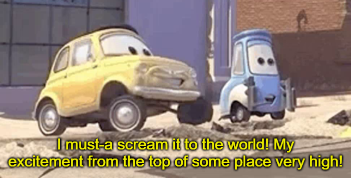 Luigi exitement Blank Meme Template