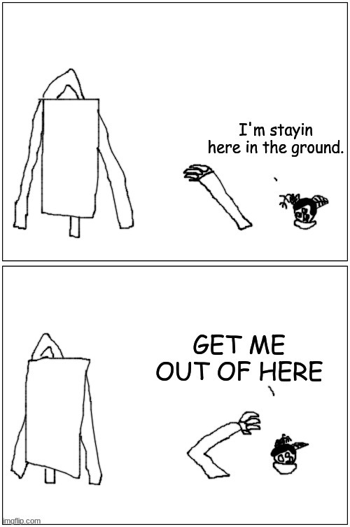 ok so he got stuck in the ground and i made it a temp | image tagged in carlos gets stuck in the floor mp4 | made w/ Imgflip meme maker