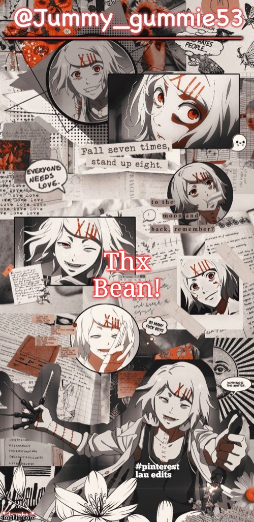 It's amazing! | Thx Bean! | image tagged in juuzou temp by bean | made w/ Imgflip meme maker