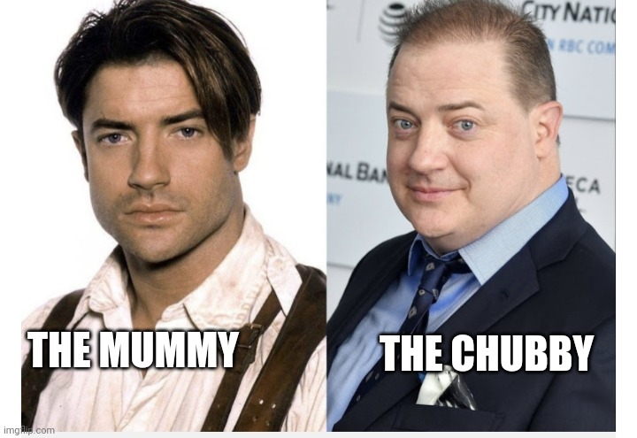 THE CHUBBY; THE MUMMY | image tagged in funny memes | made w/ Imgflip meme maker
