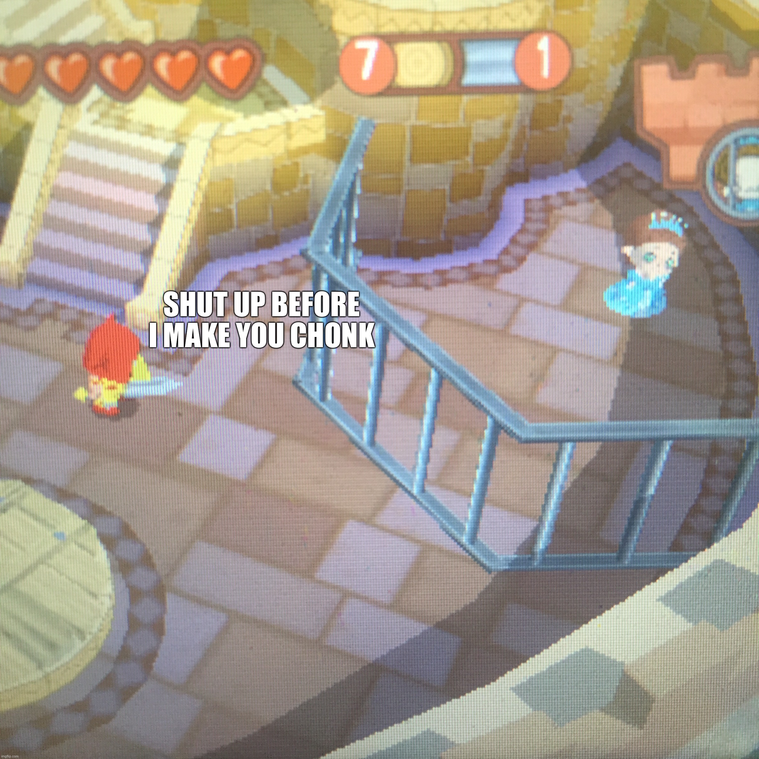 Chonk Princess | SHUT UP BEFORE I MAKE YOU CHONK | made w/ Imgflip meme maker