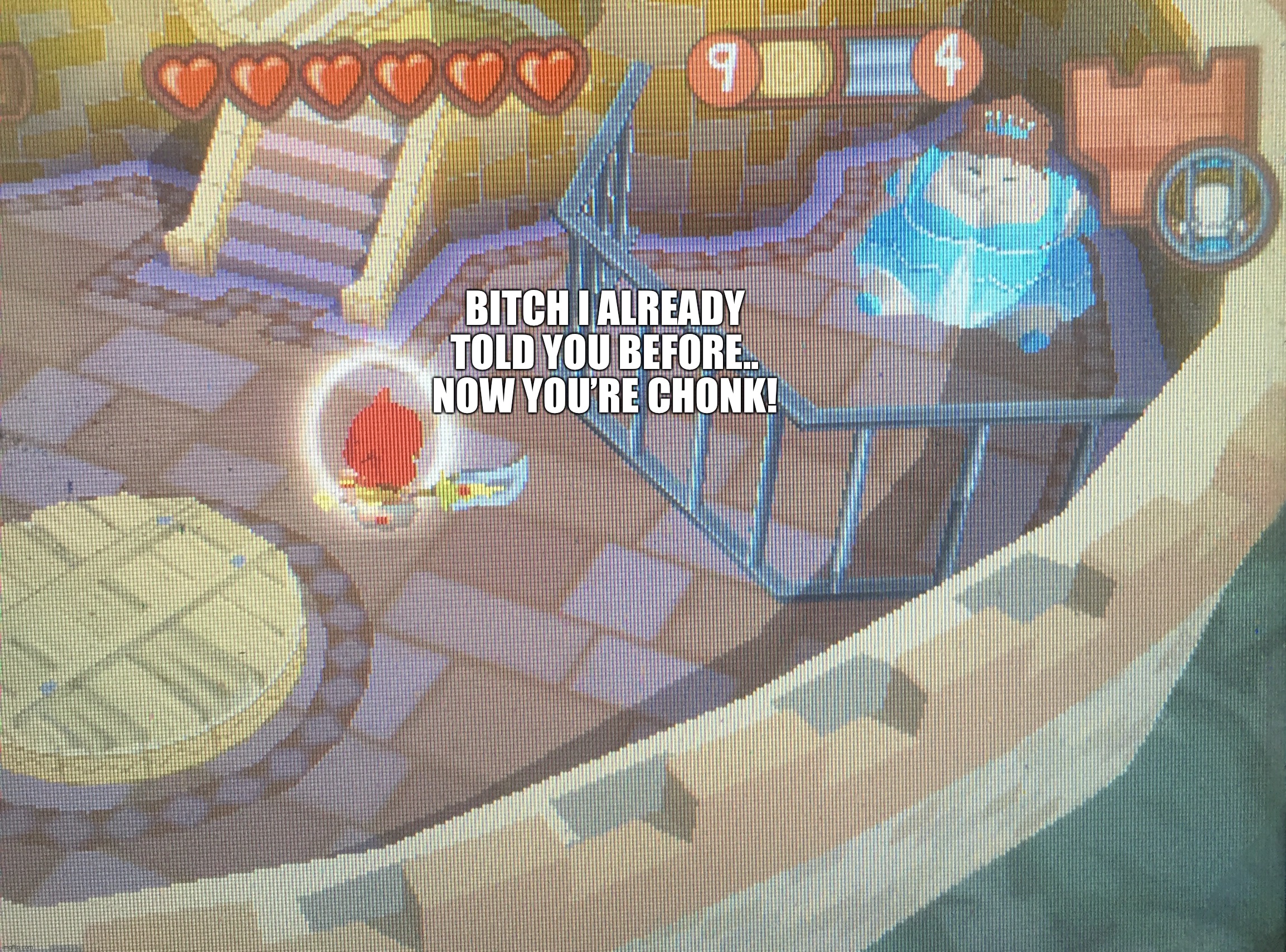 Chonk Princess | BITCH I ALREADY TOLD YOU BEFORE.. NOW YOU’RE CHONK! | made w/ Imgflip meme maker