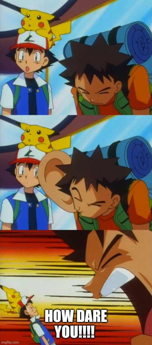 Brock How Dare You | HOW DARE YOU!!!! | image tagged in brock how dare you | made w/ Imgflip meme maker