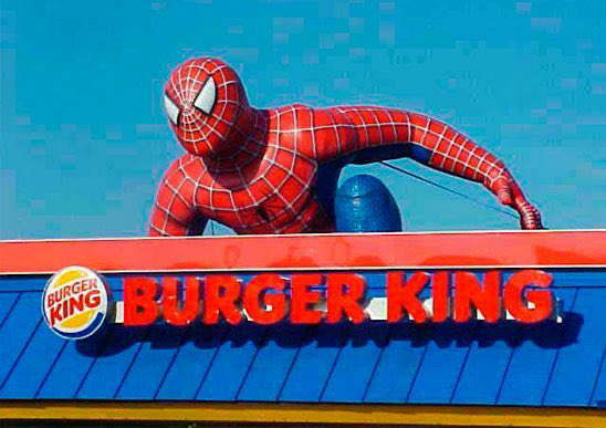 Burger King Spider-Man 2 inflatable Blank Meme Template