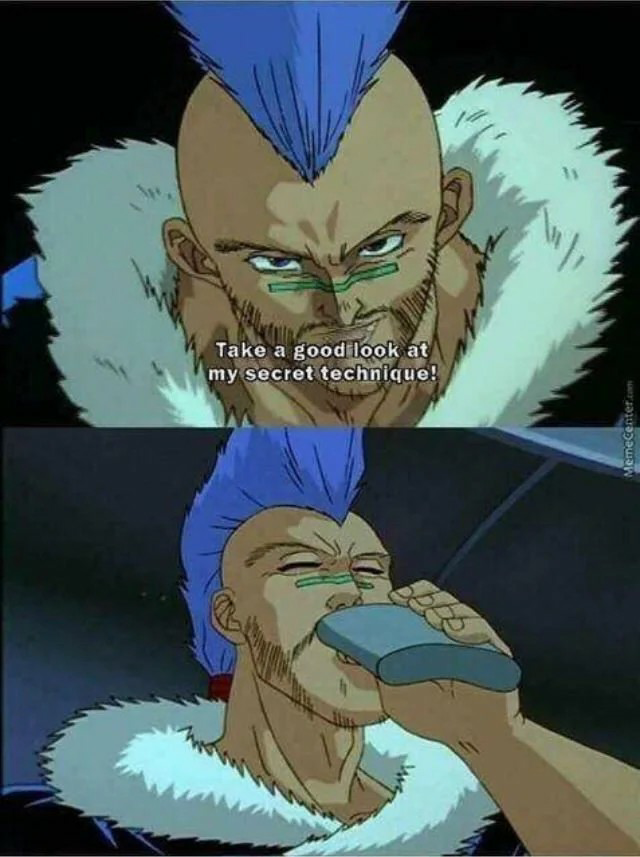 High Quality Fist of the North Star Secret Technique Blank Meme Template