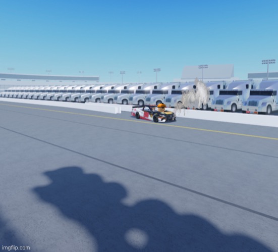 Builderman was the first retirement with a mechanical issue. | image tagged in builderman,roblox,memes,nascar,nmcs | made w/ Imgflip meme maker