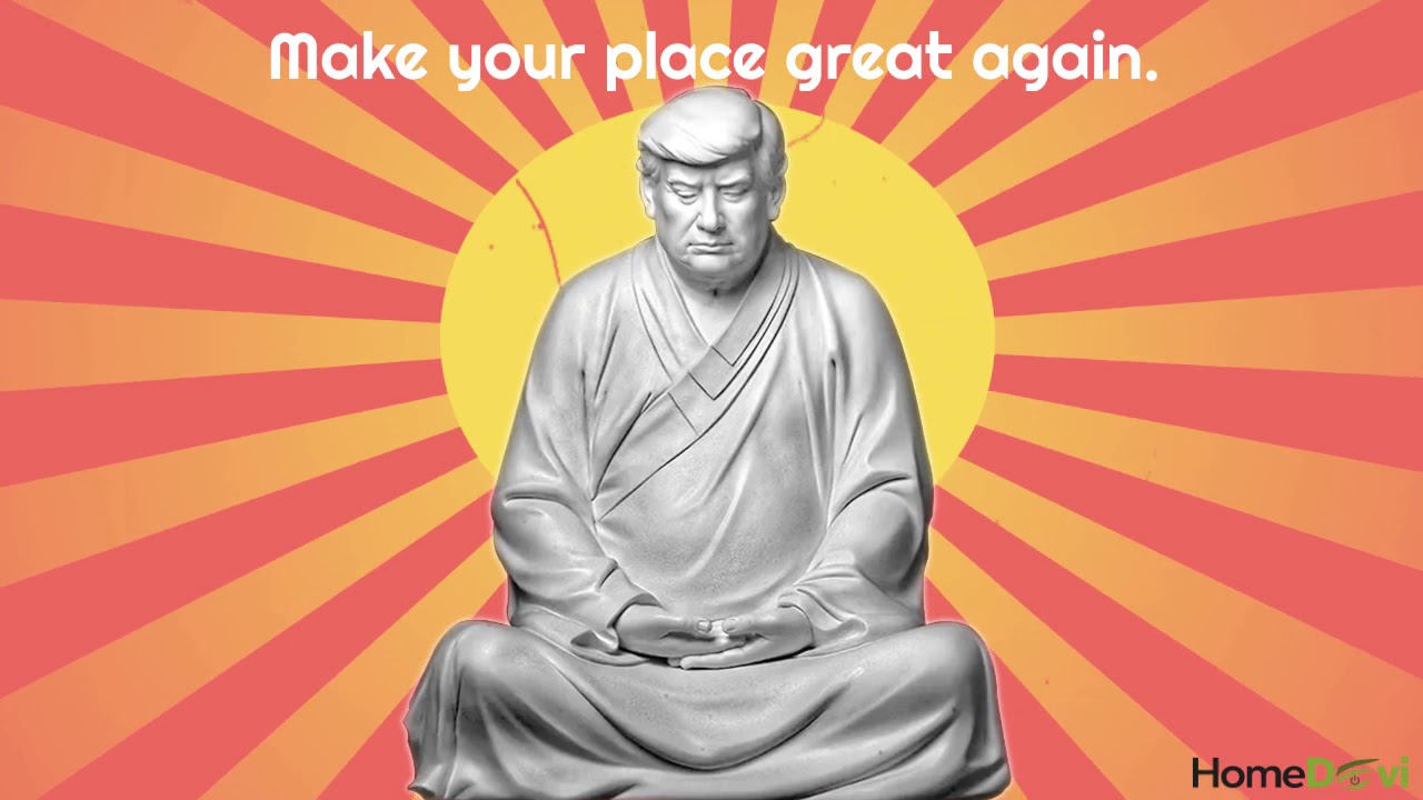 High Quality Trump buddha Blank Meme Template