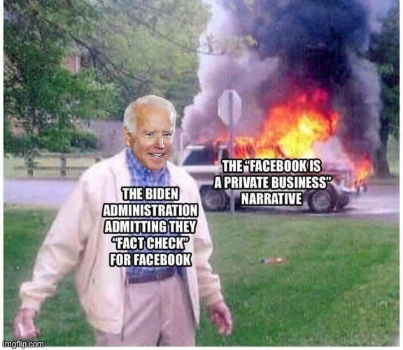 Blowhard Biden blows up Madcow's FB Narrative | image tagged in joe biden | made w/ Imgflip meme maker