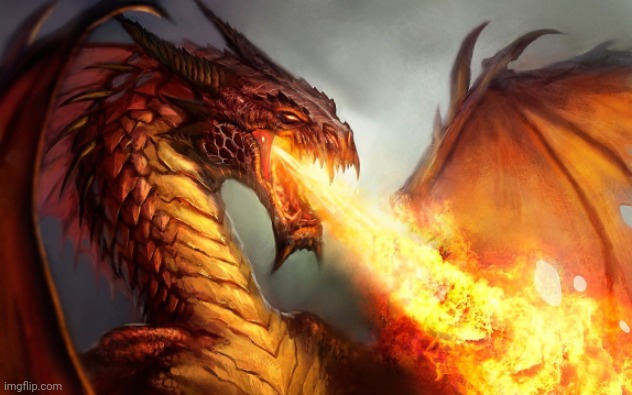 Fire breathing dragon  | image tagged in fire breathing dragon | made w/ Imgflip meme maker