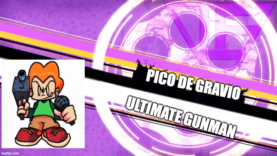 if pico was in danganronpa [idk if that's actually his full name please tell me in the comments] | PICO DE GRAVIO; ULTIMATE GUNMAN | image tagged in ndrv3 ultimate template,pico,danganronpa | made w/ Imgflip meme maker