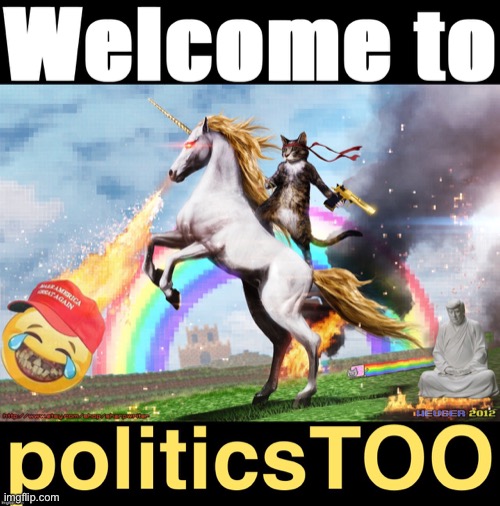 PoliticsTOO: The face of political independence on Imgflip! | image tagged in welcome to politicstoo | made w/ Imgflip meme maker