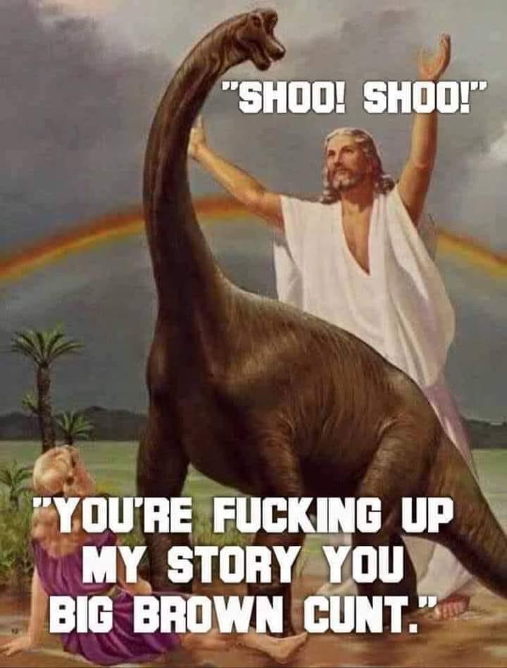 Bible dinosaur Blank Meme Template