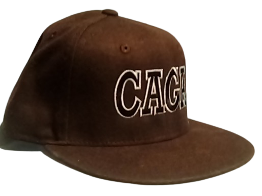High Quality CAGA Hat Side Dark Brown Blank Meme Template