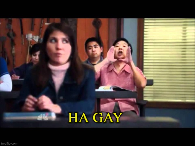 ha gay | HA GAY | image tagged in ha gay | made w/ Imgflip meme maker
