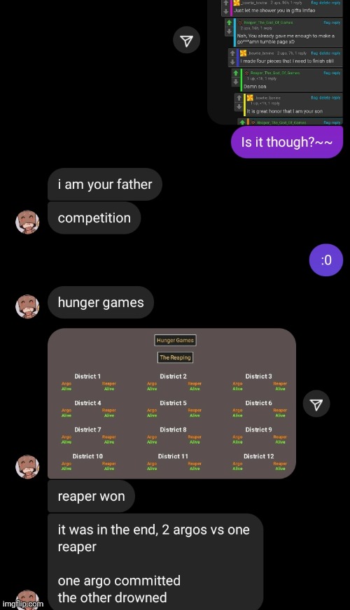 Hi I'm reapers son now lmao | made w/ Imgflip meme maker