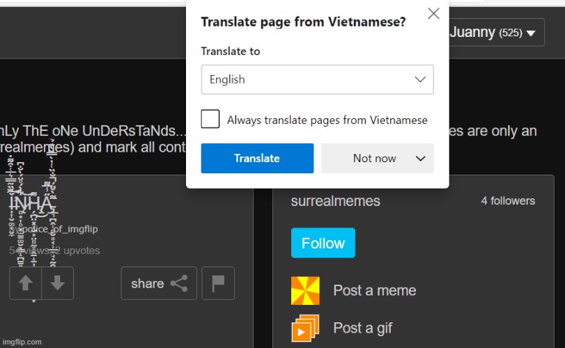 Yup. Surreal memes are now in Vietnamese | image tagged in vietnamese | made w/ Imgflip meme maker