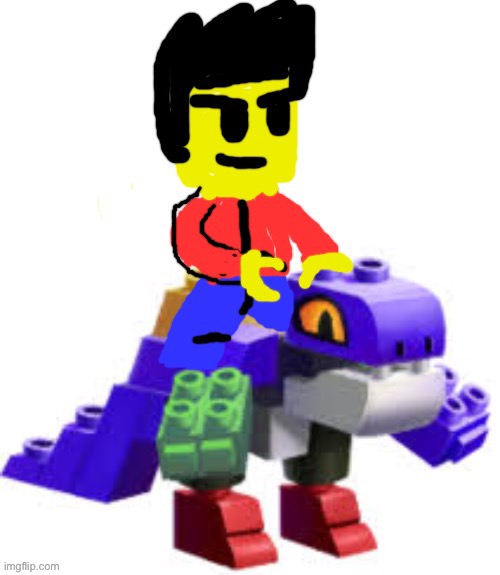 Winston rides on Blockheart | image tagged in winston rides on blockheart | made w/ Imgflip meme maker