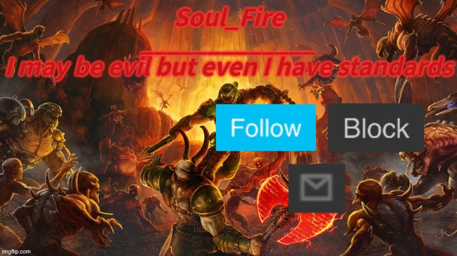 High Quality Soul_fire’s doom announcement temp Blank Meme Template