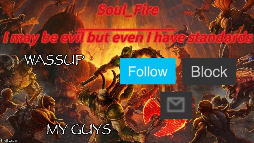 Thanks Yoshi-The-Sus-Sidekick_Official | WASSUP; MY GUYS | image tagged in soul_fire s doom announcement temp | made w/ Imgflip meme maker