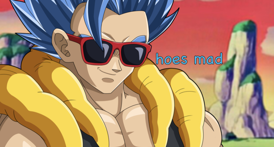hoes mad gogeta Blank Meme Template