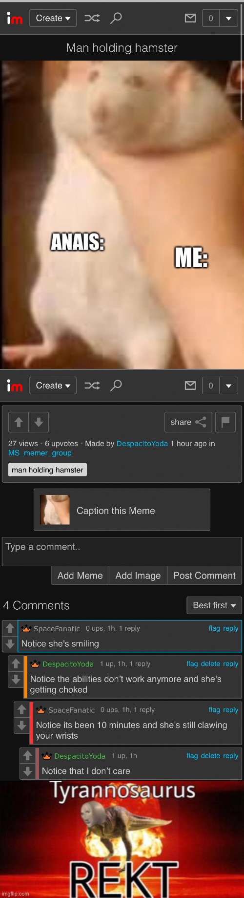 With new context | image tagged in tyrannosaurus rekt | made w/ Imgflip meme maker