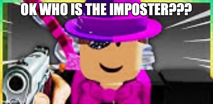 when minitoon 
catches you hacking | OK WHO IS THE IMPOSTER??? | image tagged in minitoon,roblox,piggy | made w/ Imgflip meme maker