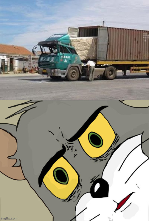 Oh yes my cargo! wait wha- | image tagged in memes,unsettled tom,truck,fail | made w/ Imgflip meme maker