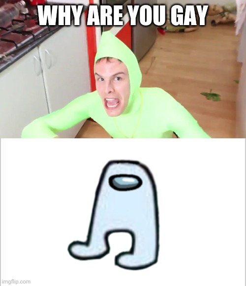 WHY ARE YOU GAY | image tagged in im gay,white background | made w/ Imgflip meme maker