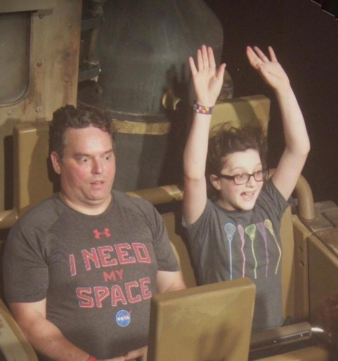 High Quality rollercoaster dad Blank Meme Template