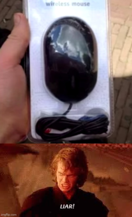 Wireless mouse with wires | image tagged in mouse,funny,memes,funny memes,wireless,oh wow are you actually reading these tags | made w/ Imgflip meme maker