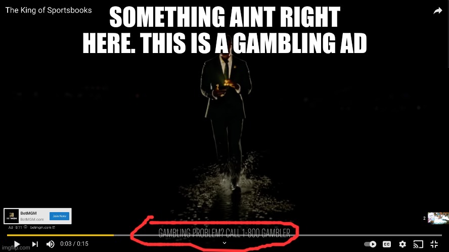 SOMETHING AINT RIGHT HERE. THIS IS A GAMBLING AD | image tagged in one does not simply | made w/ Imgflip meme maker