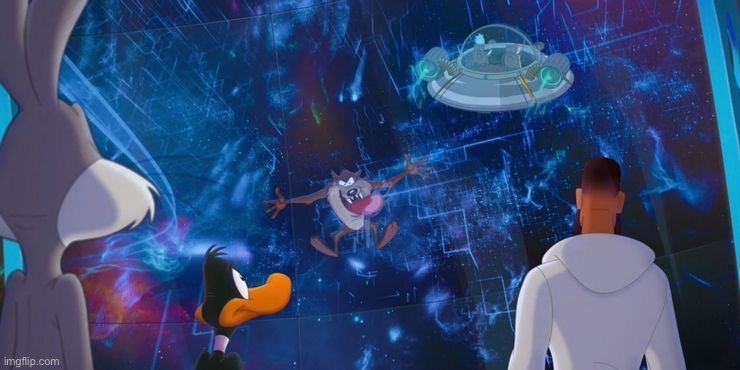 Rick and morty in space jam | made w/ Imgflip meme maker