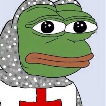 Crusader Pepe Blank Meme Template