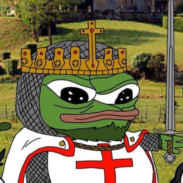 King Pepe Blank Meme Template
