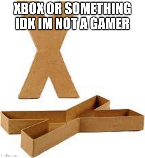 boxes | XBOX OR SOMETHING IDK IM NOT A GAMER | image tagged in video games | made w/ Imgflip meme maker