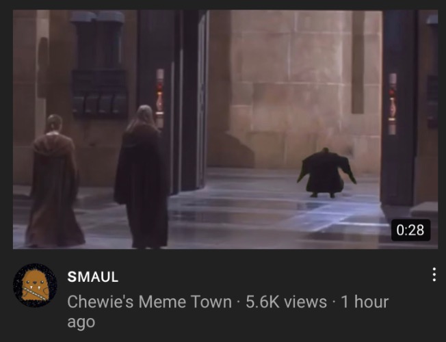 Smual | image tagged in star wars,darmug | made w/ Imgflip meme maker