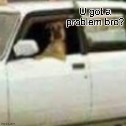 U got a problem bro? | made w/ Imgflip meme maker
