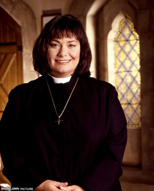 The Vicar of Dibley | image tagged in the vicar of dibley,british tv | made w/ Imgflip meme maker