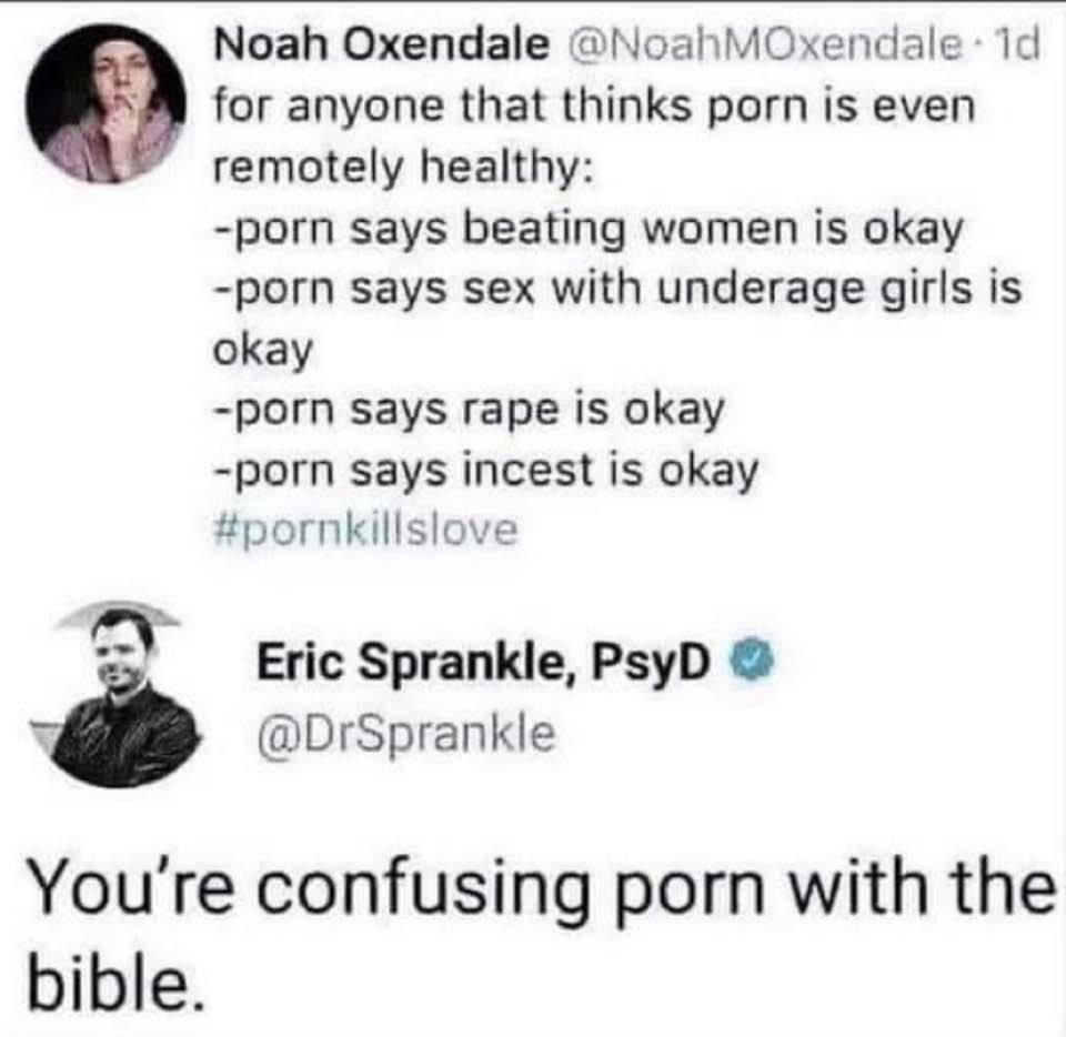 Porn the Bible Blank Meme Template