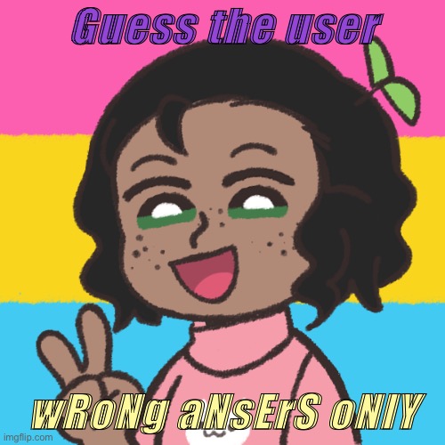 The when | Guess the user; wRoNg aNsErS oNlY | image tagged in the when | made w/ Imgflip meme maker